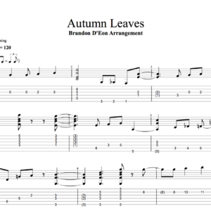 autumn leaves fingerstyle tab pdf